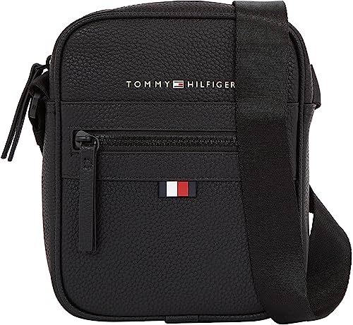 Tommy Hilfiger Herren Umhängetasche Essential PU Mini Reporter Klein, Schwarz (Black), Einheitsgröße von Tommy Hilfiger