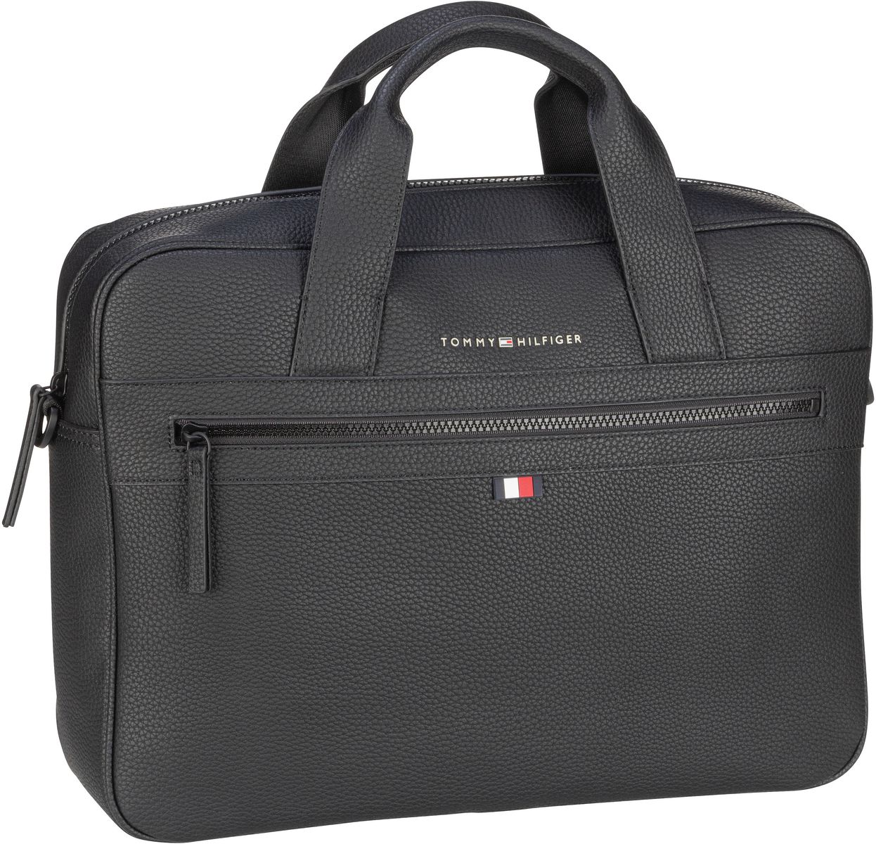 Tommy Hilfiger Essential PU Computer Bag  in Schwarz (16.9 Liter), Aktentasche von Tommy Hilfiger