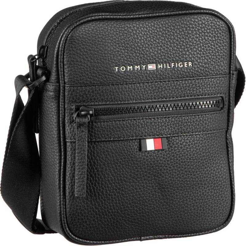 Tommy Hilfiger Essential PU Mini Reporter  in Schwarz (2.2 Liter), Umhängetasche von Tommy Hilfiger