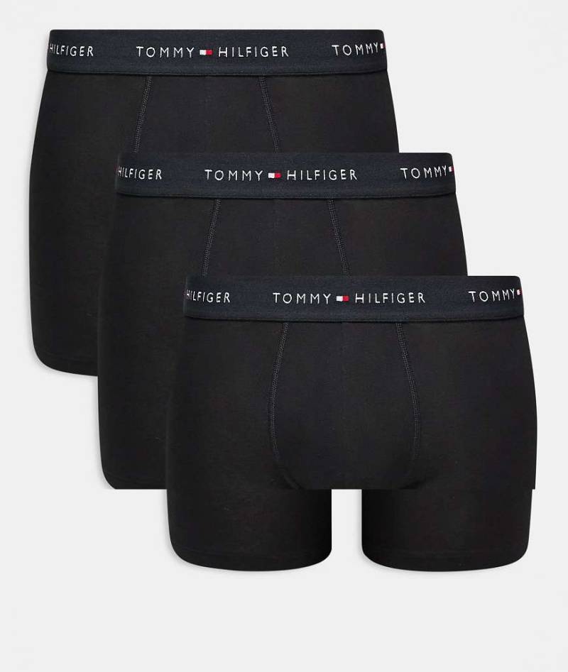 Tommy Hilfiger - Essentials - 3er-Pack Boxershorts aus Baumwolle in Schwarz von Tommy Hilfiger