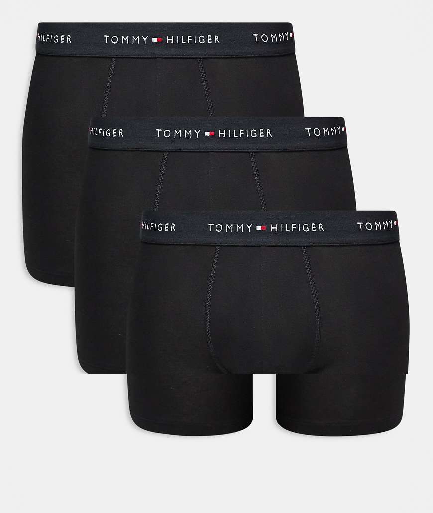 Tommy Hilfiger - Essentials - 3er-Pack Boxershorts aus Baumwolle in Schwarz von Tommy Hilfiger