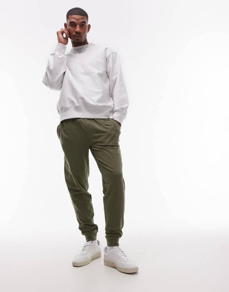 Tommy Hilfiger - Essentials - Lounge-Jogginghose in Olivgrün von Tommy Hilfiger