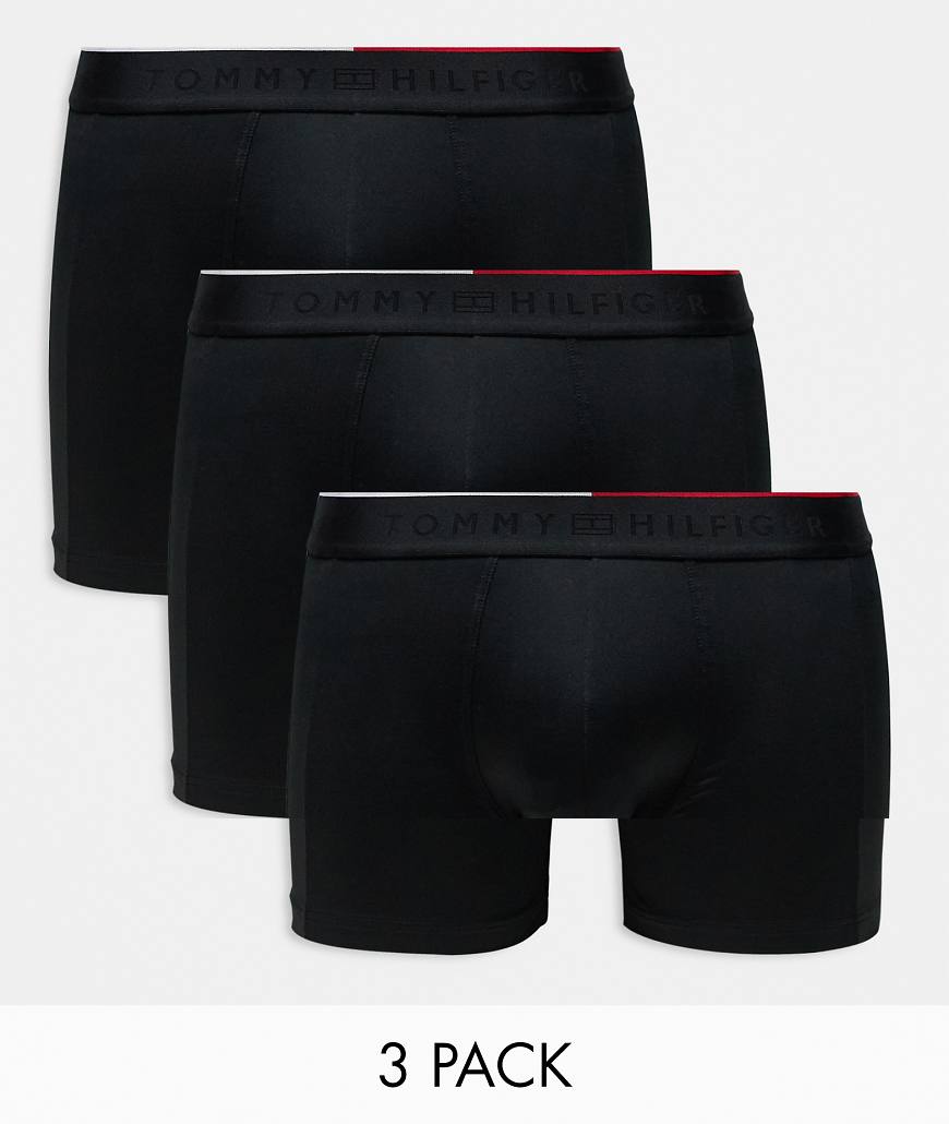 Tommy Hilfiger - Everyday - 3er-Pack eng geschnittene Boxershorts aus Mikrofaser in Schwarz von Tommy Hilfiger