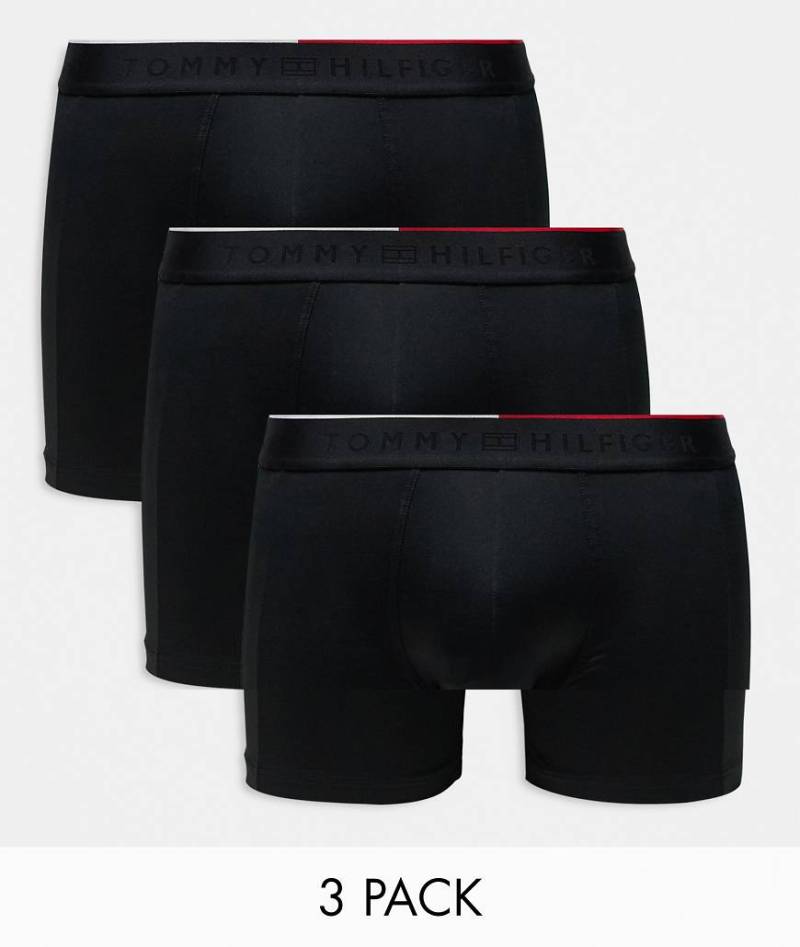 Tommy Hilfiger - Everyday - 3er-Pack eng geschnittene Boxershorts aus Mikrofaser in Schwarz von Tommy Hilfiger