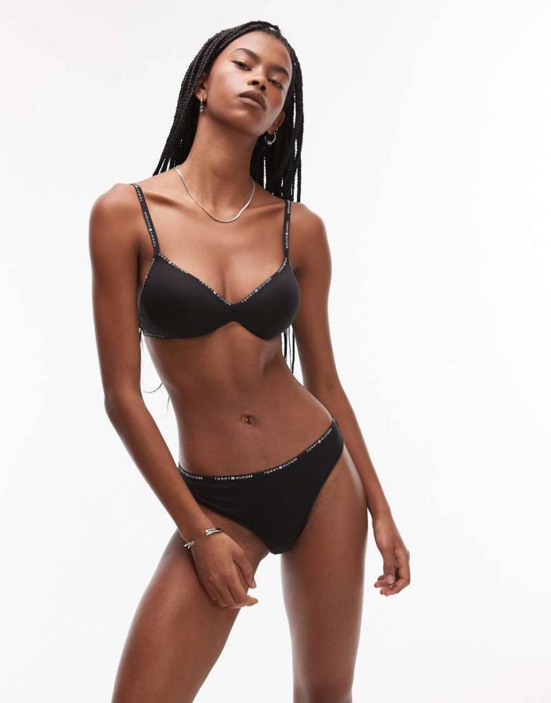 Tommy Hilfiger - Everyday - Baumwoll-Tanga in Schwarz von Tommy Hilfiger