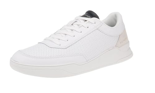 Tommy Hilfiger FM0FM04145 - Herren Schuhe Sneaker - YBR-White, Größe:41 EU von Tommy Hilfiger