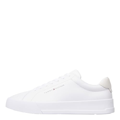 Tommy Hilfiger TH Court Leather Sneaker Weiß (45) von Tommy Hilfiger