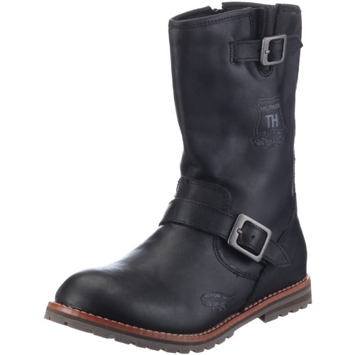 Tommy Hilfiger FU8FB01378 MORRISON 2, Jungen Stiefel, Schwarz (BLACK 990), EU 27 von Tommy Hilfiger