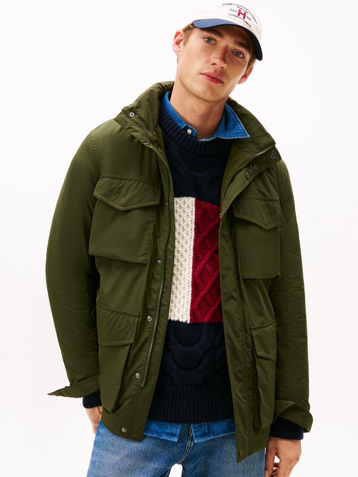 Tommy Hilfiger Fieldjacket LW PACKABLE im Kragen verstaubare Kapuze, normale Passform von Tommy Hilfiger