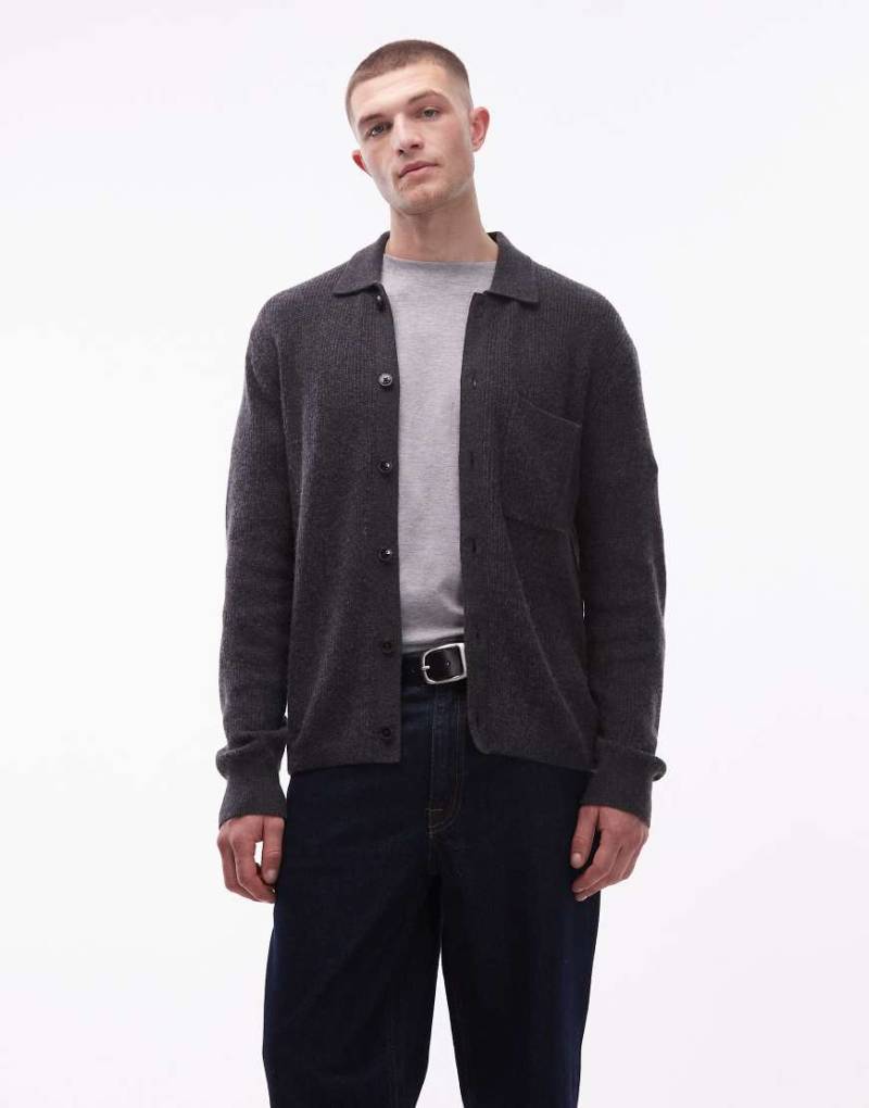 Tommy Hilfiger - Fisherman - Coach-Strickjacke in Grau von Tommy Hilfiger