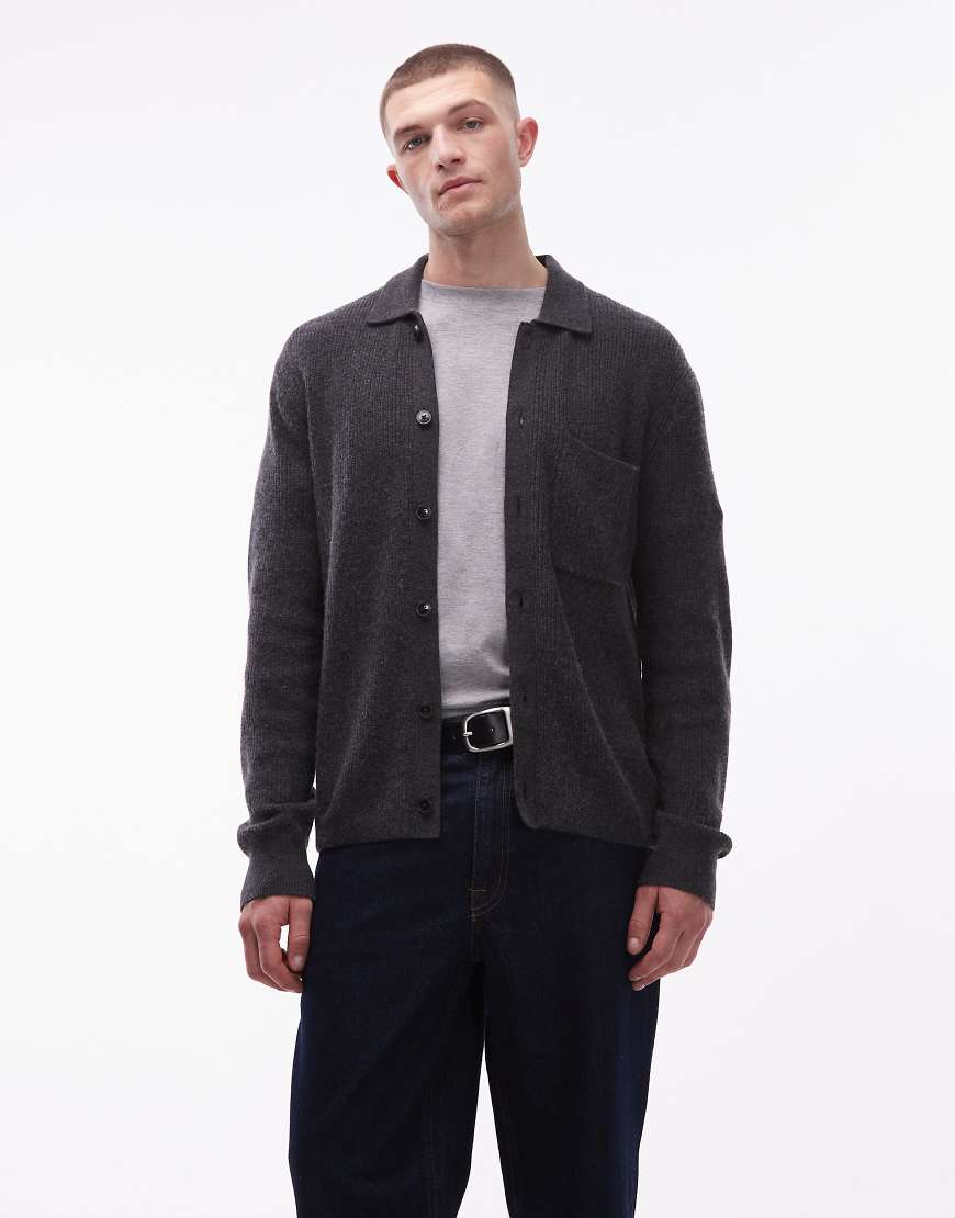 Tommy Hilfiger - Fisherman - Coach-Strickjacke in Grau von Tommy Hilfiger