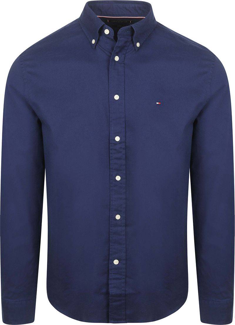 Tommy Hilfiger Flanell Hemd Navy - Größe L von Tommy Hilfiger