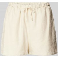 Tommy Hilfiger Flared Leinenshorts mit elastischem Bund Modell 'PULL ON' in Sand, Größe 44 von Tommy Hilfiger