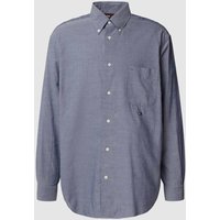 Tommy Hilfiger Freizeithemd mit Button-Down-Kragen in Blau, Größe M von Tommy Hilfiger