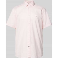Tommy Hilfiger Freizeithemd mit Label-Stitching Modell 'GINGHAM' in Pink, Größe XXL von Tommy Hilfiger