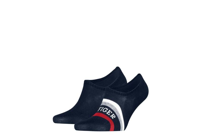 Tommy Hilfiger Füßlinge TH MEN FOOTIE 2P HILFIGER TAB (2er-Pack) mit Anti-Rutsch Technologie von Tommy Hilfiger
