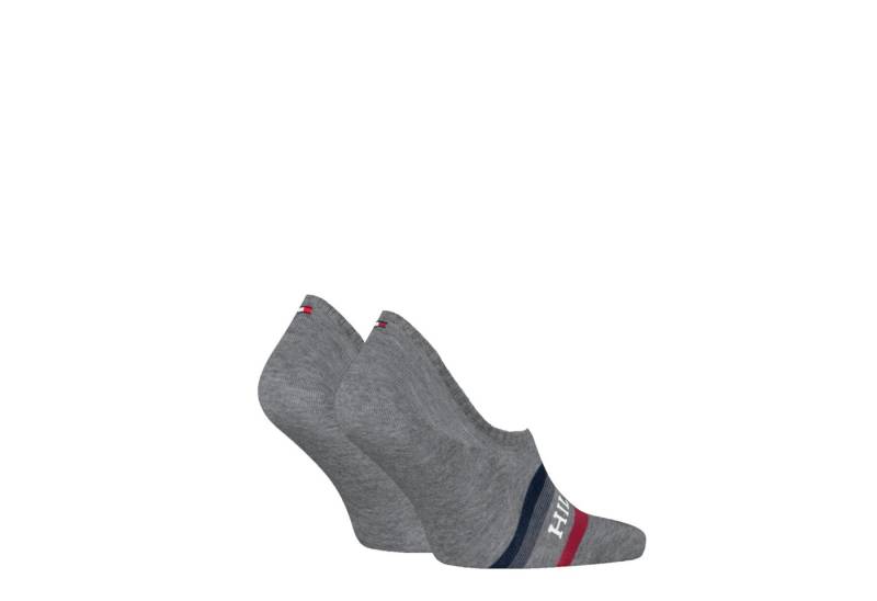 Tommy Hilfiger Füßlinge TH MEN FOOTIE 2P HILFIGER TAB (2er-Pack) mit Anti-Rutsch Technologie von Tommy Hilfiger