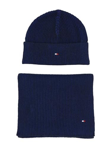 Tommy Hilfiger GP FLAG BEANIE & SCARF, blau(gyblue), Gr. . von Tommy Hilfiger