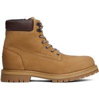 Tommy Hilfiger Gefütterte Boots aus Nappaleder mit Schnürung und seitlichem Reißverschluss in 43 von Tommy Hilfiger