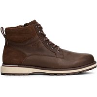 Tommy Hilfiger Gefütterte Boots aus genarbtem Leder mit seitlichem Reißverschluss in 42 von Tommy Hilfiger