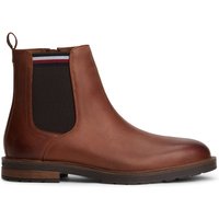 Tommy Hilfiger Gefütterte Chelsea-Boots aus Glattleder mit seitlichem Reißverschluss in 41 von Tommy Hilfiger