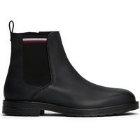 Tommy Hilfiger Gefütterte Chelsea-Boots aus Glattleder mit seitlichem Reißverschluss in 45 von Tommy Hilfiger