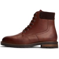 Tommy Hilfiger Gefütterte Stiefel aus Glattleder mit Reißverschluss und Schnürung in 45 von Tommy Hilfiger