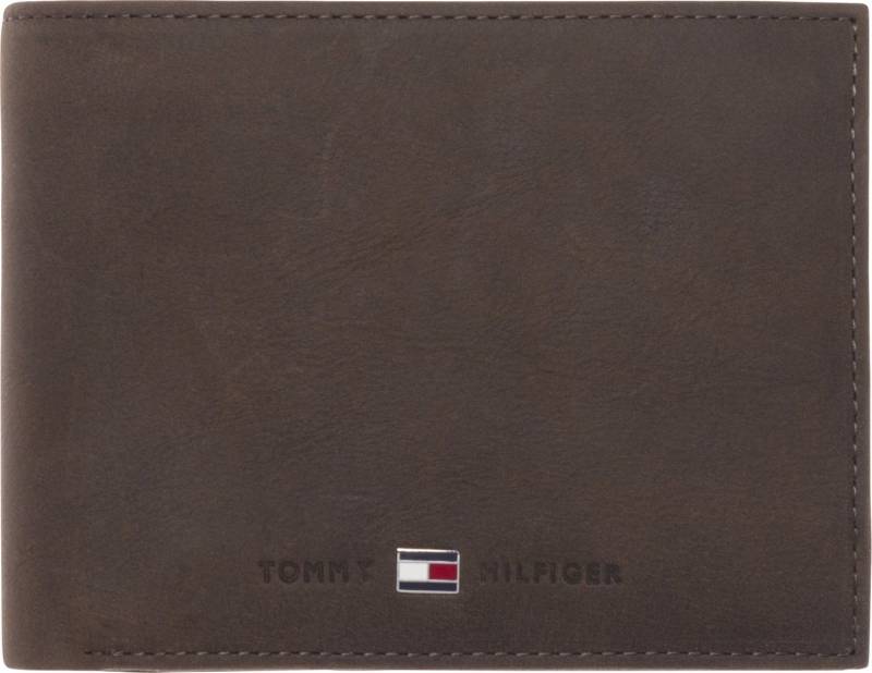 Tommy Hilfiger Geldbörse JOHNSON CC FLAP AND COIN POCKET, aus hochwertigem Leder von Tommy Hilfiger
