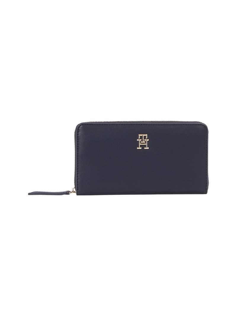 Tommy Hilfiger Geldbörse "TH LOGOTAPE LRG ZA", Damen Portemonnaie, Geldbeutel in rechteckigem Format von Tommy Hilfiger