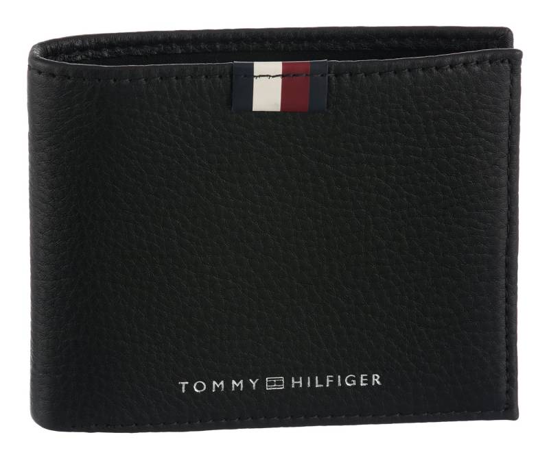 Tommy Hilfiger Geldbörse TH PREM LEA MINI CC WALLET, Unisex Geldbeutel, Portemonnaie mit Logo-Schriftzug und Logoflag von Tommy Hilfiger