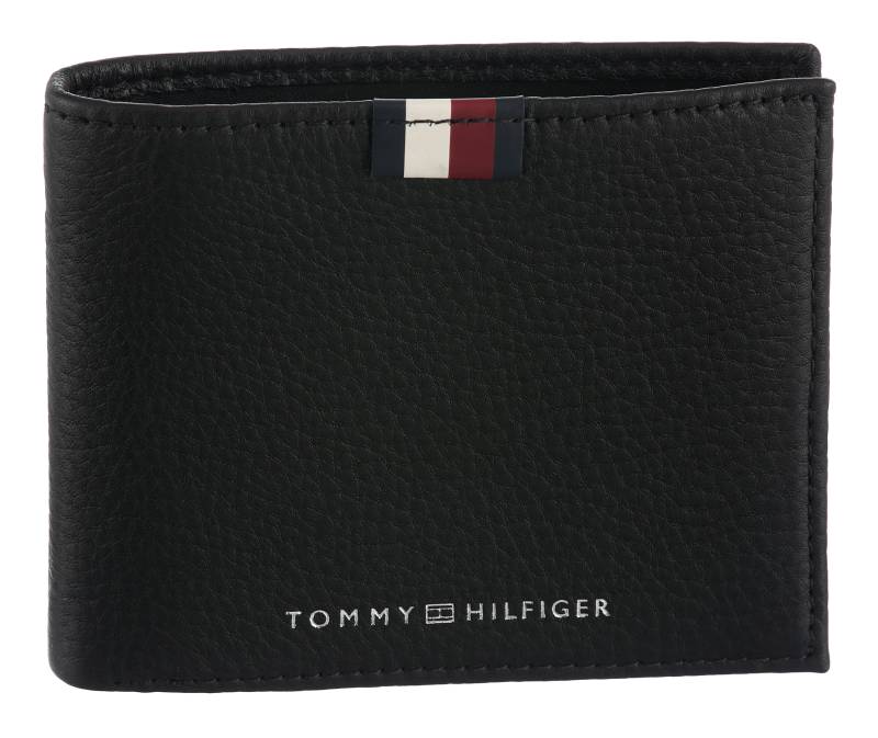Tommy Hilfiger Geldbörse "TH PREM LEA MINI CC WALLET", Unisex Geldbeutel, Portemonnaie mit Logo-Schriftzug und Logoflag von Tommy Hilfiger