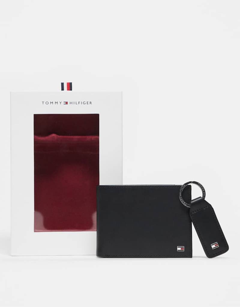 Tommy Hilfiger - Geschenkset in Schwarz mit Geldbörse und Schlüsselanhänger von Tommy Hilfiger