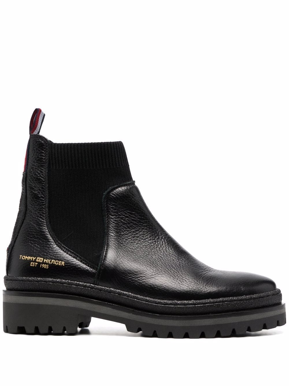 Tommy Hilfiger Gestrickte Stiefeletten - Schwarz von Tommy Hilfiger