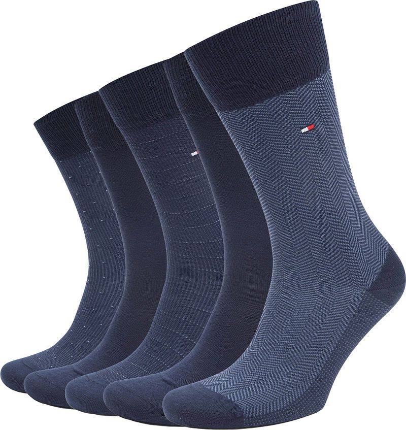 Tommy Hilfiger Giftbox 5-Pack Navy - Größe 43-46 von Tommy Hilfiger