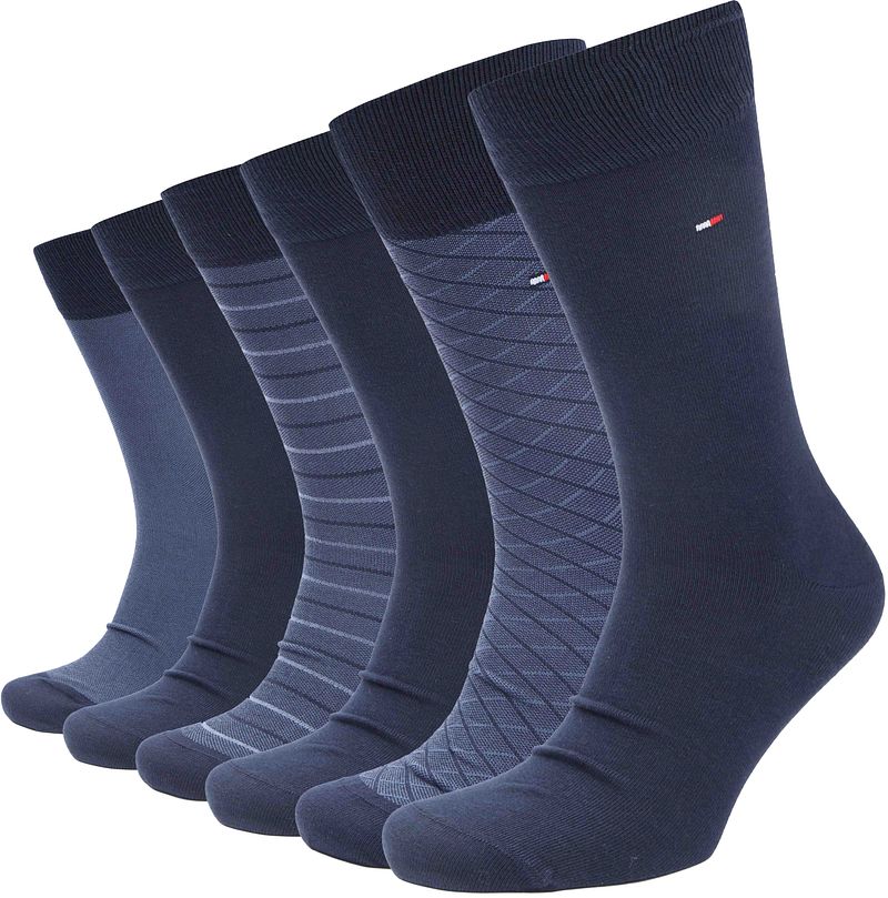 Tommy Hilfiger Giftbox 6-Pack Navy - Größe 39-42 von Tommy Hilfiger