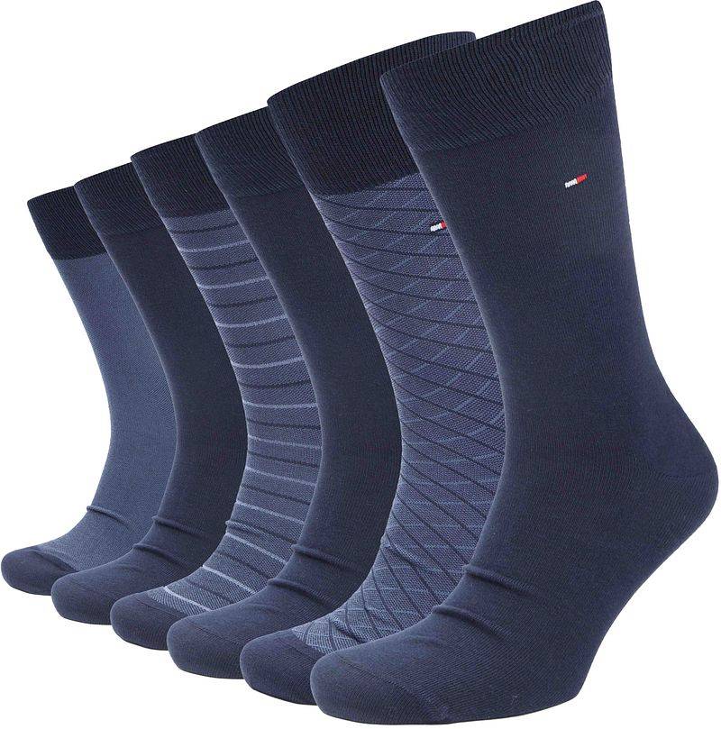 Tommy Hilfiger Giftbox 6-Pack Navy - Größe 43-46 von Tommy Hilfiger