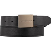 Tommy Hilfiger Herren Gürtel schwarz Leder geprägt von Tommy Hilfiger