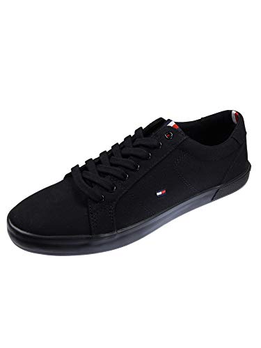 Tommy Hilfiger Herren Sneakers H2285Arlow 1D, Schwarz (Black), 44 von Tommy Hilfiger