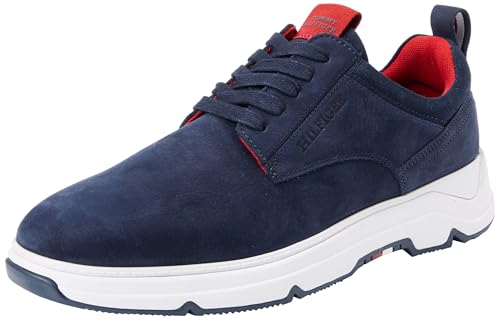 Tommy Hilfiger Men HILFIGER NUBUCK MIX HYBRID SHOE, Desert Sky, 41 EU von Tommy Hilfiger