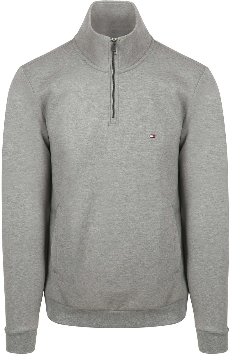 Tommy Hilfiger Half Zip Pullover Intechno Grau - Größe XXL von Tommy Hilfiger