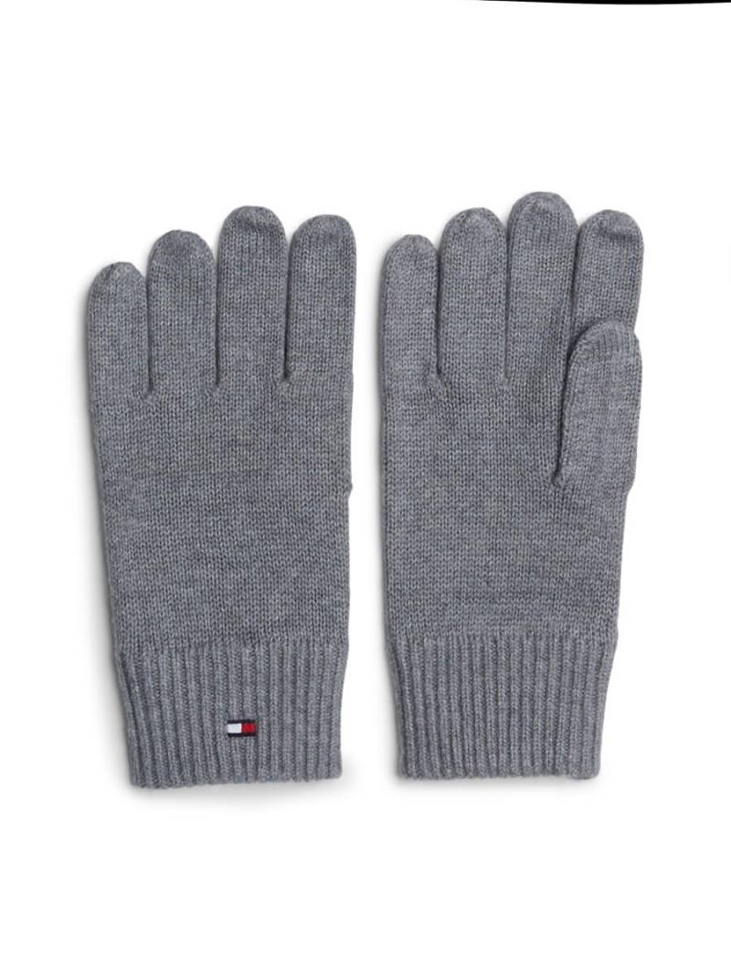 Tommy Hilfiger - Handschuhe mit Kaschmir grau - Gr. - OS von Tommy Hilfiger