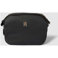 Tommy Hilfiger Handtasche mit Label-Detail Modell 'POPPY' in Black, Größe One Size von Tommy Hilfiger