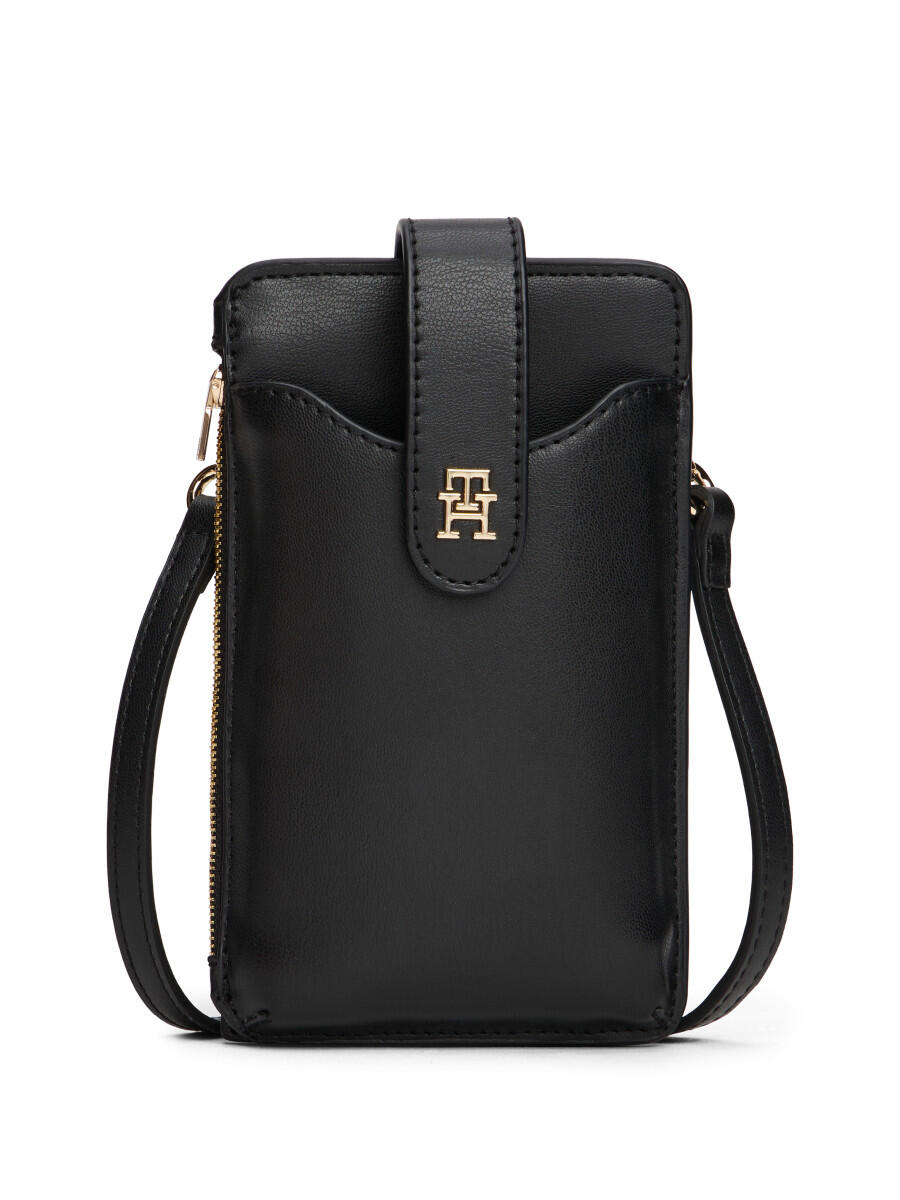 Tommy Hilfiger - Handytasche mit TH-Monogramm schwarz - Gr. - OS von Tommy Hilfiger