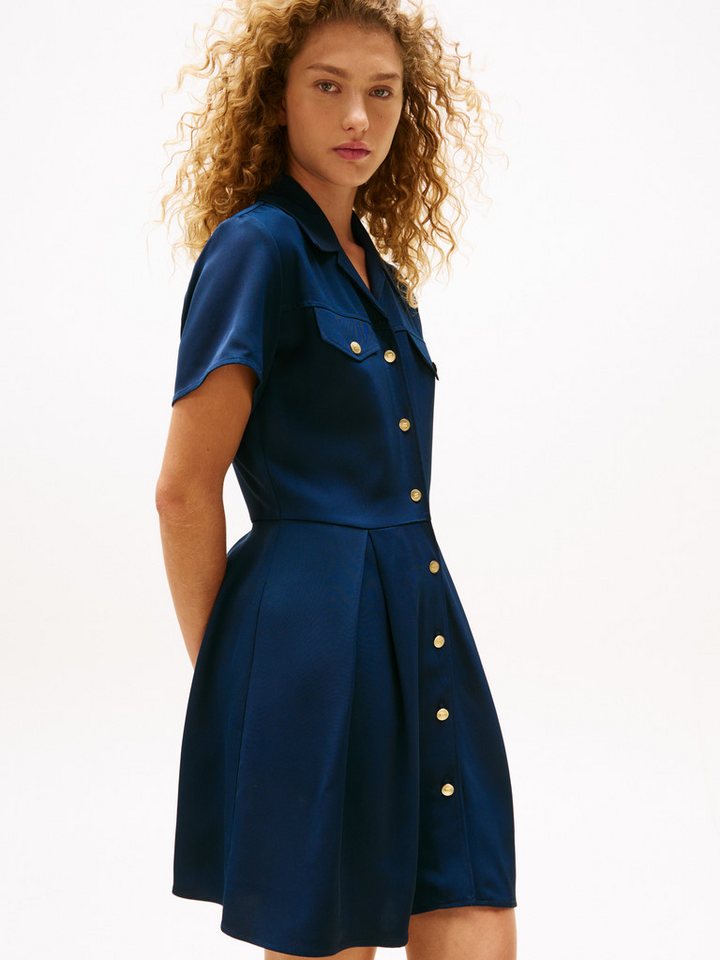 Tommy Hilfiger Hemdblusenkleid VIS TWILL S/S F&F MINI DRESS von Tommy Hilfiger