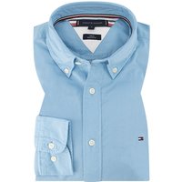 Tommy Hilfiger Herren Hemd blau Baumwolle von Tommy Hilfiger