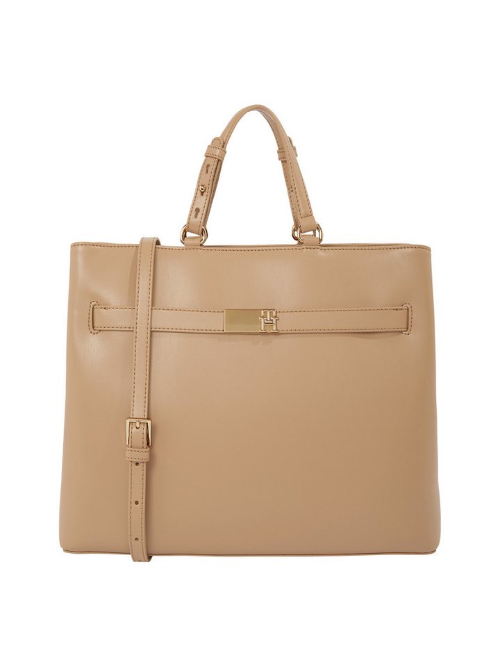 Tommy Hilfiger Henkeltasche TH HERITAGE SATCHEL, Damen Umhängetasche, Schultertasche mit TH-Schmuckelement von Tommy Hilfiger