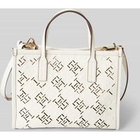 Tommy Hilfiger Henkeltasche mit Monogramm Design in Offwhite, Größe 1 von Tommy Hilfiger