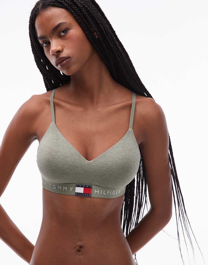 Tommy Hilfiger - Heritage - Bralette in Heidegrün von Tommy Hilfiger