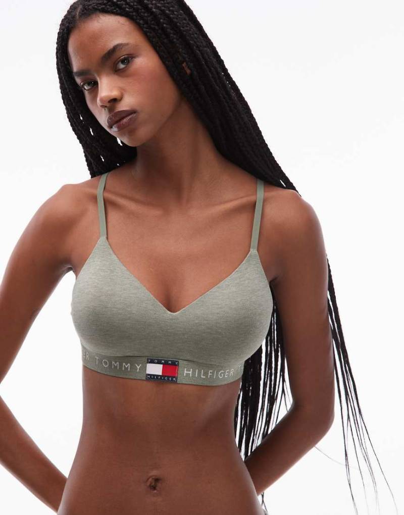 Tommy Hilfiger - Heritage - Bralette in Heidegrün von Tommy Hilfiger