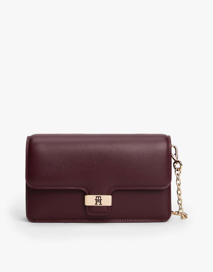 Tommy Hilfiger - Heritage - Clutch in Lilarot mit TH-Monogramm-Plakette von Tommy Hilfiger